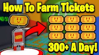 New Ticket Farming Method 300 Per Day  Bee Swarm Simulator [upl. by Domash856]