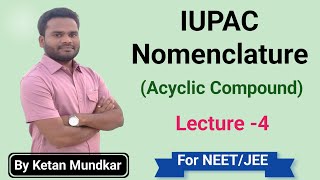 IUPAC Nomenclature  GOC  Lecture 4  Marathi  NEETJEE [upl. by Phyllida479]