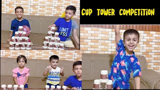 Cup tower challengefun activity [upl. by Eluj217]