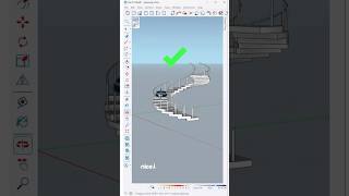 How to create a spiral staircase using True Bend plugin in SketchUp [upl. by Akehs]