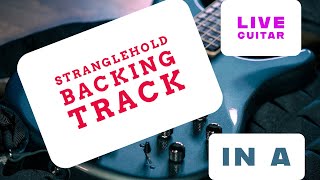 Stranglehold  Ted NugentInspired Backing Track in A  Live Guitar track [upl. by Chally155]