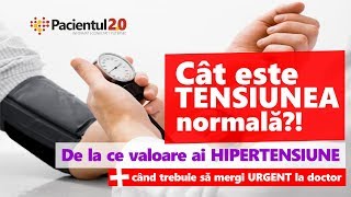 Tensiunea Normală Noile Valori Recomandate de Medici [upl. by Netsruk]