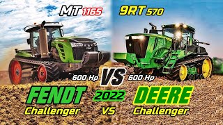 Fendt MT 1165 VS New John Deere 9RT 570 PowerSizePerformanceInnovations Comparison 2022 [upl. by Ainehta]