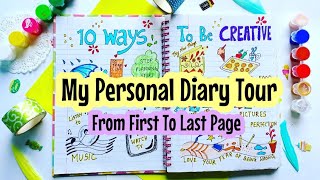 How to fill a Personal Diary from last to first page 😍 journalideas diaryideas [upl. by Issak]