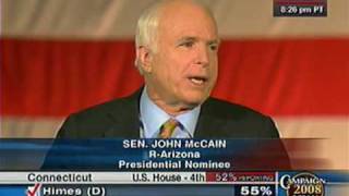 Senator John McCain Election Night Speech Full Video [upl. by Ahsikel]