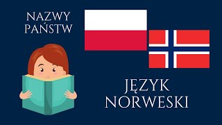 🟢 Nauka języka norweskiego • Nazwy Państw • Kurs języka norweskiego online • Język norweski • 4K [upl. by Blaseio]