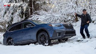 Subaru XMode Winter Snow Test  Outback Onyx XT [upl. by Clower811]