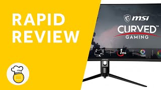 MSI Optix MAG342CQR Curved Gaming Monitor Rapid Review [upl. by Ultan]