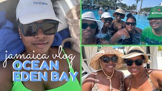 travel vlog  family vacation to Ocean Eden Bay Resort 🏝️  Jamaican getaway 🇯🇲 [upl. by Armelda]