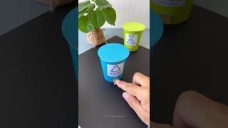 How to make Easy Origami Paper Dustbin DIY Paper Trash Bin dustbin kaise banate hai The Craft ideas [upl. by Colley]