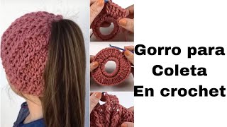 Como hacer Gorro Básico a Crochet PASO A PASO para principiantes [upl. by Nywles]