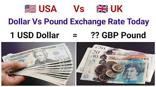 US Dollar to British Pound Sterling Exchange Rate Today  Dollar to Pound UK Pound value us Dollar [upl. by Marquez74]