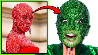 I Tried Sticking 30000 Crystals on My Face [upl. by Innob]