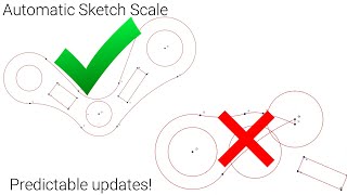 Alibre Version 28 Preview Automatic Sketch Scaling [upl. by Eniarral]