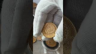 Amazing Large Mexican 20 Peso Coin Gold silver [upl. by Forsta]