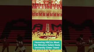 Honoring HBCUs Meet the WinstonSalem State University Cheer Team [upl. by Sessilu782]