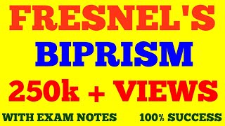 FRESNEL BIPRISM  INTERFERENCE  WAVE amp OPTICS  WITH EXAM NOTES [upl. by Ellek]