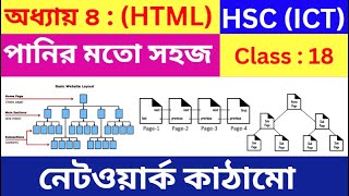 HSC HTML  Part  18 নেটওয়ার্ক কাঠামো  hsc ict class 4th chapter html  div tag [upl. by Llenrrad501]