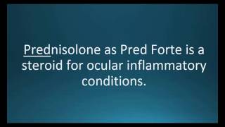 How to pronounce prednisolone Pred Forte Memorizing Pharmacology Video Flashcard [upl. by Ymeon929]