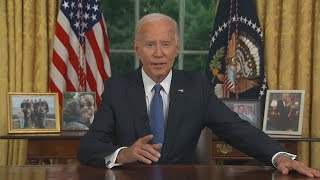 President Biden uses Oval Office address to explain his decision to quit 2024 race begins to shape [upl. by Fauman]