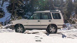 Stock Land Rover Discovery Off Road  mud snow and ice  Revel Machines [upl. by Murray]