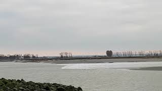 Arrivée Mascaret Mont Saint Michel 21 Mars 2019 [upl. by Simsar]