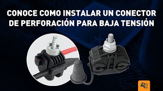 instalación de conector de perforación para baja tensión [upl. by Schatz]