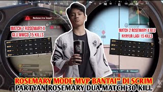 PARTYAN ROSEMARY MENGACAKACAK SCRIM  30 KILL DALAM 2 MATCH  ROSEMARY amp GLU [upl. by Aaren]