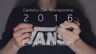 CardistryCon Championship 2016  Round 1 Birger Karlsson [upl. by Mourant551]