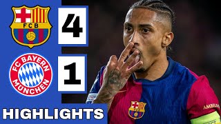 🔴Barcelona vs Bayern Munich 41 Extended HIGHLIGHTS  UEFA Champions League [upl. by Hortensa]