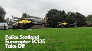 Police Helicopters Taking Off in Edinburgh [upl. by Richie]