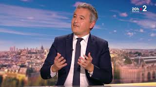 Interview de Gérald Darmanin au 20h de France 2 le 13 octobre 2024 [upl. by Lad]