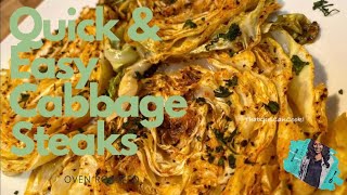 QUICK amp EASY CABBAGE STEAKS 2020 OVEN ROASTED  VEGETARIAN AND VEGAN FRIENDLY RECIPE CabbageSteaks [upl. by Boyt]