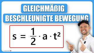 Gleichmäßig beschleunigte Bewegung TEIL1  Grundlagen Physik  Physik für Mediziner [upl. by Lemart]