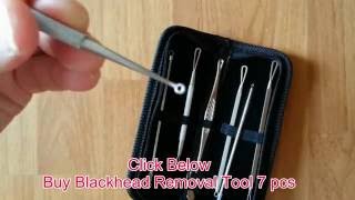 Blackhead Acne Extractor Remover Tool Kit 7pcs Blackhead Acne Comedone Pimple [upl. by Wes4]