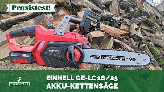 Einhell AkkuKettensäge GELC 1825 im Test [upl. by Tebor980]