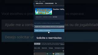 Como pedir reembolso na Steam Atualizado 2024 reembolso steam jogos games windows tutorial [upl. by Ahsiener]