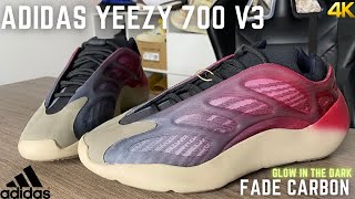 Adidas Yeezy 700 V3 Fade Carbon On Feet Review [upl. by Cilegna]