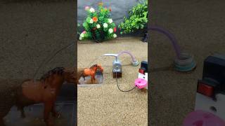 ideas how to make horse water bathed  Mini tractor project  186 [upl. by Ikila]