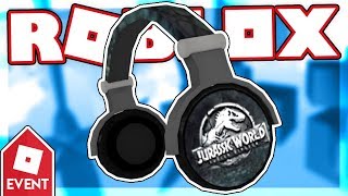 EVENT How to get the JURASSIC WORLD HEADPHONES  Roblox Creator Challenge [upl. by Turne]