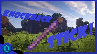 how to get a knockback stick on Bedrock Edition works for 118  enchant anything to OP levels [upl. by Sherye]