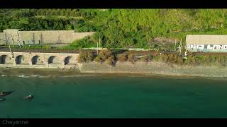 10 Novembre 2024 spiaggia Calandre Ventimiglia cinematic 4k [upl. by Cornia771]