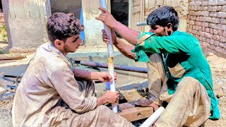 Another Level Worker of Borewell Drilling in the village of Pakistan 🇵🇰 [upl. by Sirdi]