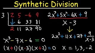 Synthetic Division and Remainder Theorem Factoring Polynomials Find Zeros With Fractions Algebra [upl. by Lida840]