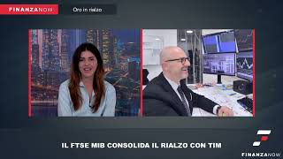 IL FTSE MIB CONSOLIDA IL RIALZO CON TIM  BRAMBILLA INTV PELLEGRINO  10724 [upl. by Aliuqahs]