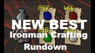 Ironman New Best Crafting Method OSRS [upl. by Ivanah]