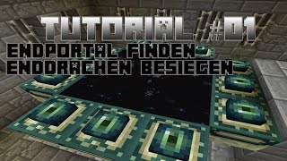 Enderportal finden amp Enderdrachen besiegen  Tutorial 01 [upl. by Jesh576]