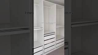 3 THINGS I DONT REGRET DOING WITH MY IKEA PAX WARDROBE ikea ikeapax [upl. by Trow]