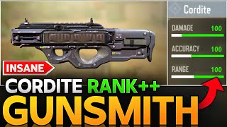 BEST CORDITE GUNSMITH IN CALL OF DUTY MOBILE  BEST CORDITE CLASS SETUP COD MOBILE [upl. by Jorgan242]