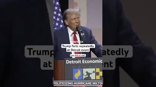 Trump repeatedly farts during Detroit event 💨 [upl. by Durware]